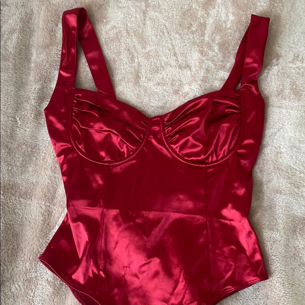 Bustier Thong Bodysuit